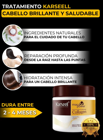 MASCARILLA & ACEITE DE ARGAN KARSEELL - TRATAMIENTO CAPILAR